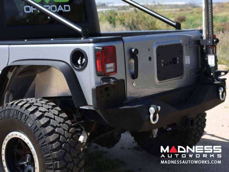 Jeep Wrangler JK Rear Stubby Bumper - Black 